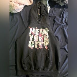 Slightly used black graffiti hoodie